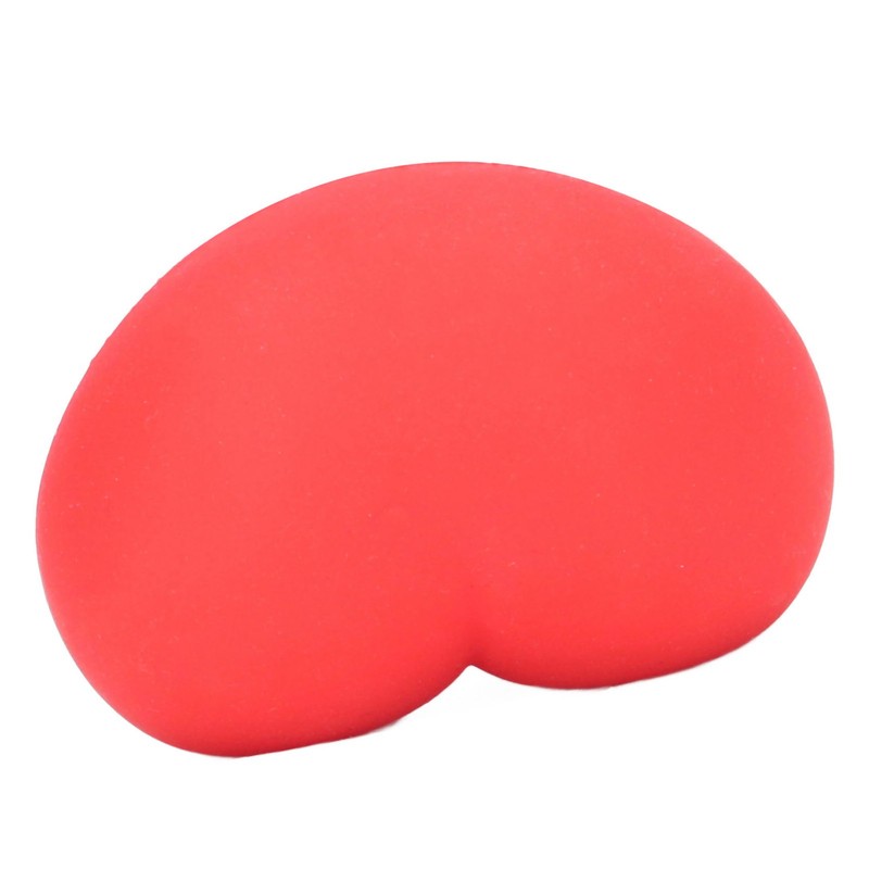 12 Pcs Heart Stress Toy Elastic Soft Simulation Rubber Red