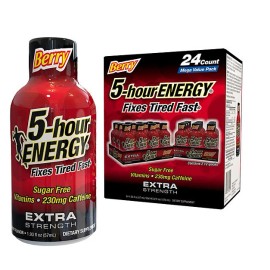 5-Hour Energy Extra Strength Beverage, Black, Berry, 46.32 Fl Oz