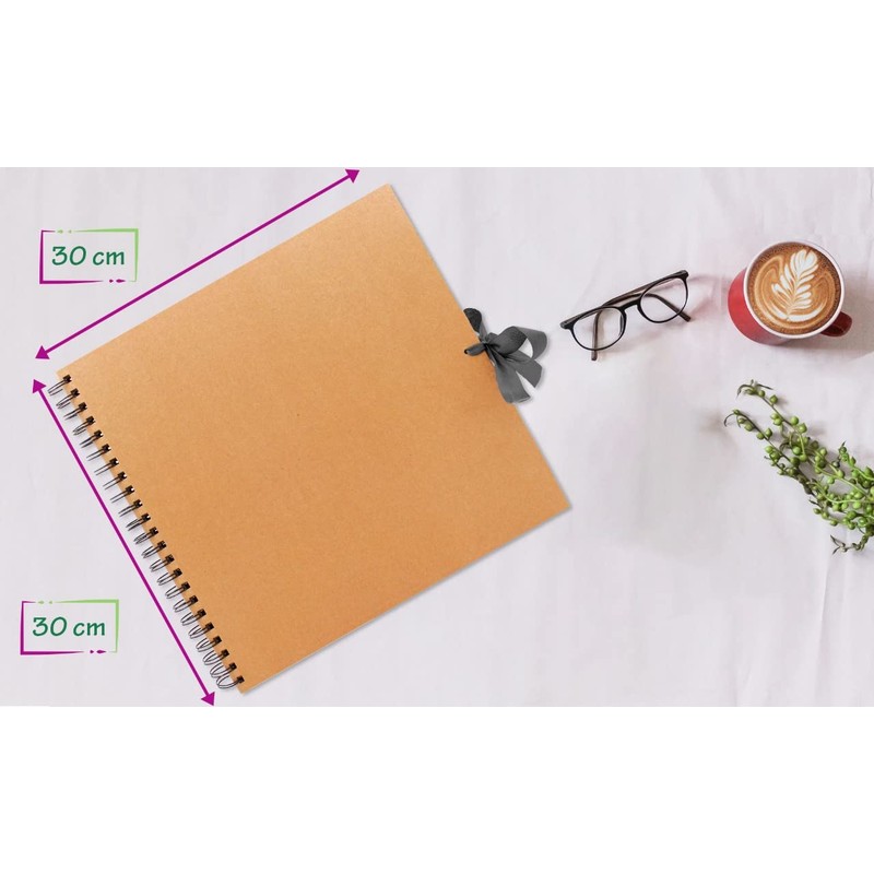 Styloo Square Large Scrapbook Photo Album 40 Sheets 30X30 cm