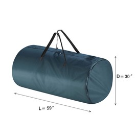 Tiny Tim Totes Christmas Tree Storage Bag, Premium Canvas Round Duffel, fits up to 12 ft Tree, Green