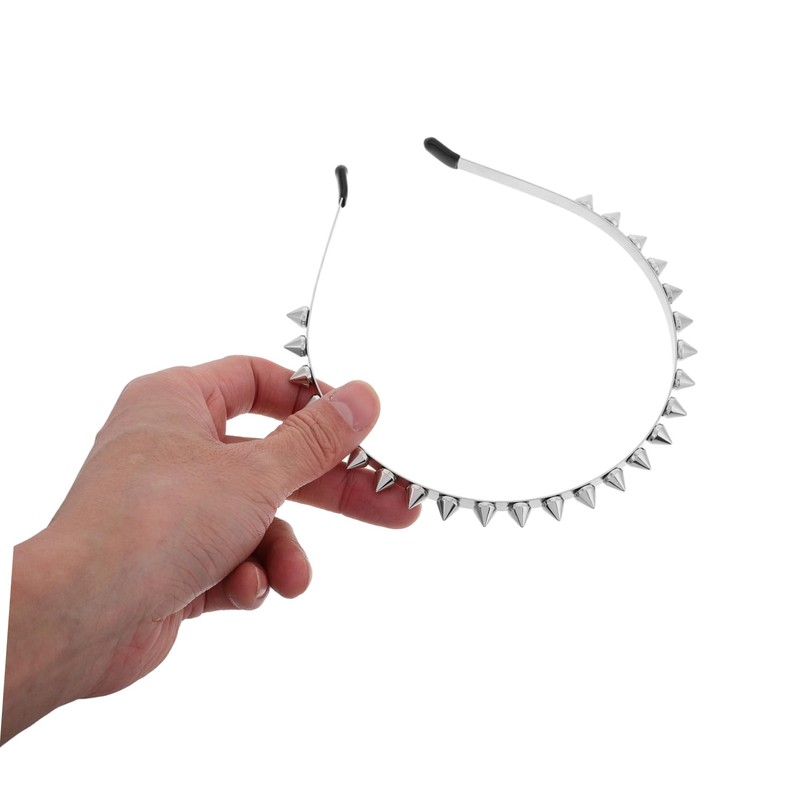 BESPORTBLE Metal Rivet Gothic Headband Punk Style Spiky Headwear Stylish