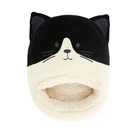 balvi Kitty FRAC Foot Warmer Black and White A Cat That Keeps You Warm Made of Polyester 20 x 3 cm