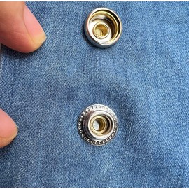 RERI 80 Set Press Stud Set with Pliers 15 mm Metal Press Studs with Pliers Sewing Accessories Buttons for Sewing Snaps for DIY Crafts Fabric, Clothing Bags