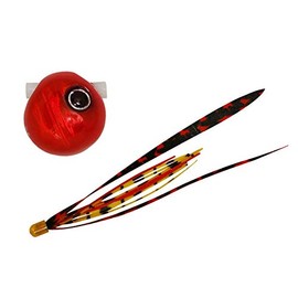 JACKALL F179 Lead Type Bing Ball Slide, 2.1 oz (60 g), Red Red/Sima Red T+