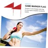 BESPORTBLE 4 Pack Solid Triangle Iron Stick Flags Shot Put