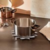 Alessi Pescher DUL03 Ausziehbarer Topfuntersatz, Edelstahl, silber, 2 x 30