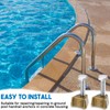 MorningRo 1 Pcs Pool Ladder Anchors Bronze Wedge Assembly Swimming