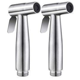 2 Pieces Bidet Toilet Sprayer Head Stainless Steel Handheld Bidet Sprayer Cloth Bathroom Diaper Spray for Kitchen and Toilet Cleaning