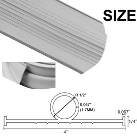 Garage Door Seals Bottom Rubber with Pre-drilled Aluminum Track Retainer Base Kit,Heavy-Duty U Shape + O Ring Combination Weather Stripping Sesl Kit for Garage Door (10 Ft)