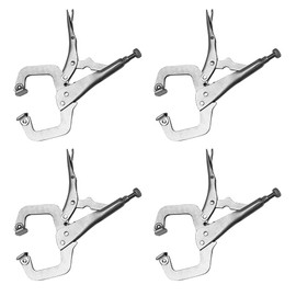 ES-SLT C-Shaped Locking Pliers, C-Clamp, Maximum Opening 1.6 inches (40 mm), For Woodworking and Clamping Fixing Tools (Set of 4)