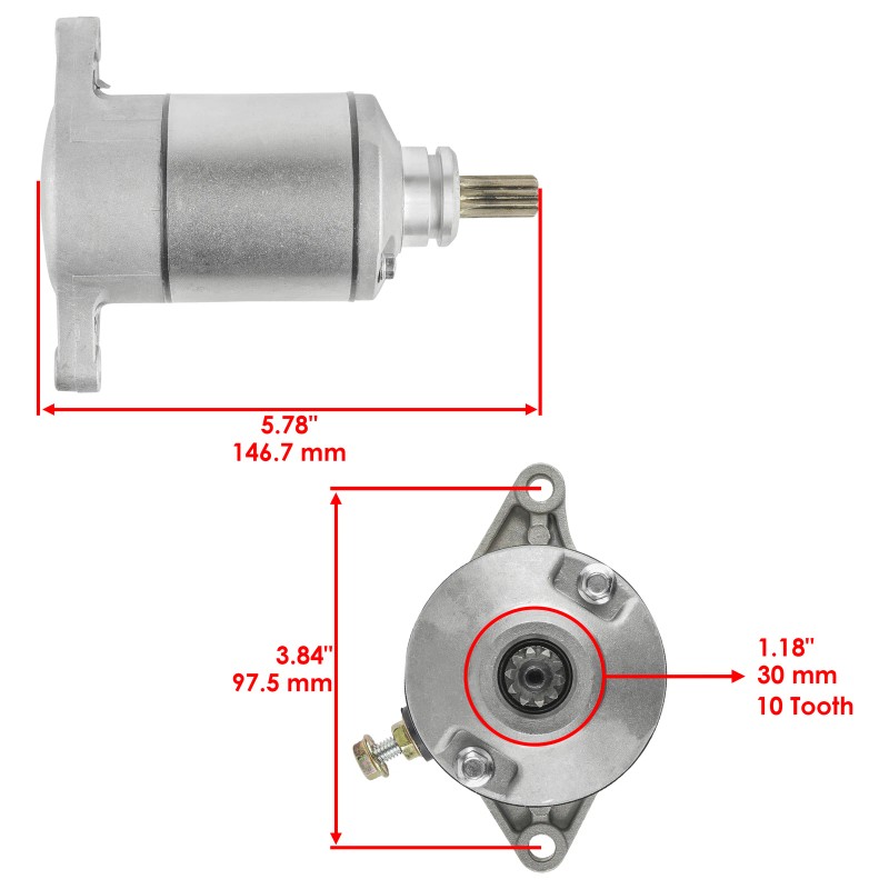 Caltric Starter for Suzuki LTF400 LT-F400 LTF400F Eiger 2WD 2002