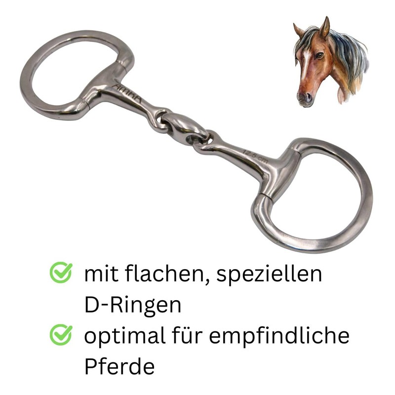 AMKA Double Jointed Olive Head Bit Stainless Steel 16mm Flat