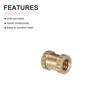 DTGN M2x4x3.5mm (IDxLxOD) Knurled Insert Nuts Brass Plastic Shell Brass