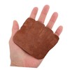 Sosoport Grip Pads for Weightlifting Durable Fake Leather Workout Gloves