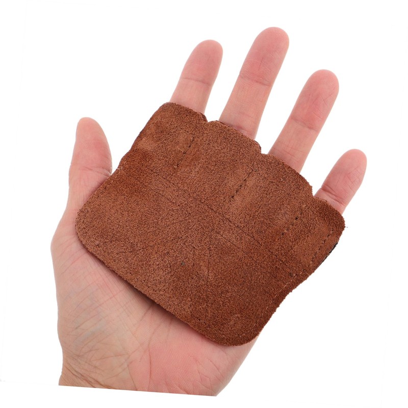 Sosoport Grip Pads for Weightlifting Durable Fake Leather Workout Gloves