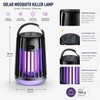 Solar Bug Zapper Garden Light for Outdoor Use – Rechargeable