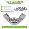 Offgridtec Wing Nuts Stainless Steel A2 V2A 304 DIN315 Pack