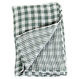 Lulujo Reversible Muslin Swaddle (Warm Grey)