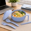 Syaonrst Microwave Ramen Bowl with Utensil Box - 1 Set