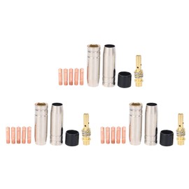 27Pcs/Set 15Ak Mig/Welding Nozzle Tips 0.8X25mm M6 Gas Connector Holder Set Ad068+