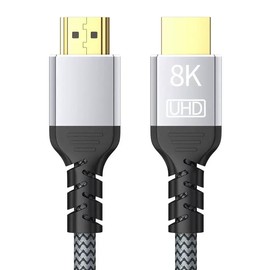 WTPGTI 8K 4K HDMI Cable 1 m High Speed Braided HDMI 2.1 Cable
