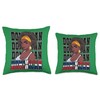 La Republica Dominicana Morena Afro Dominican Republic Girl Throw Pillow