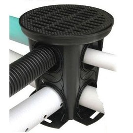 Storm Drain FSD-3017-12BKIT 12-in. Round Catch Basin Kit with Grate & Connectors