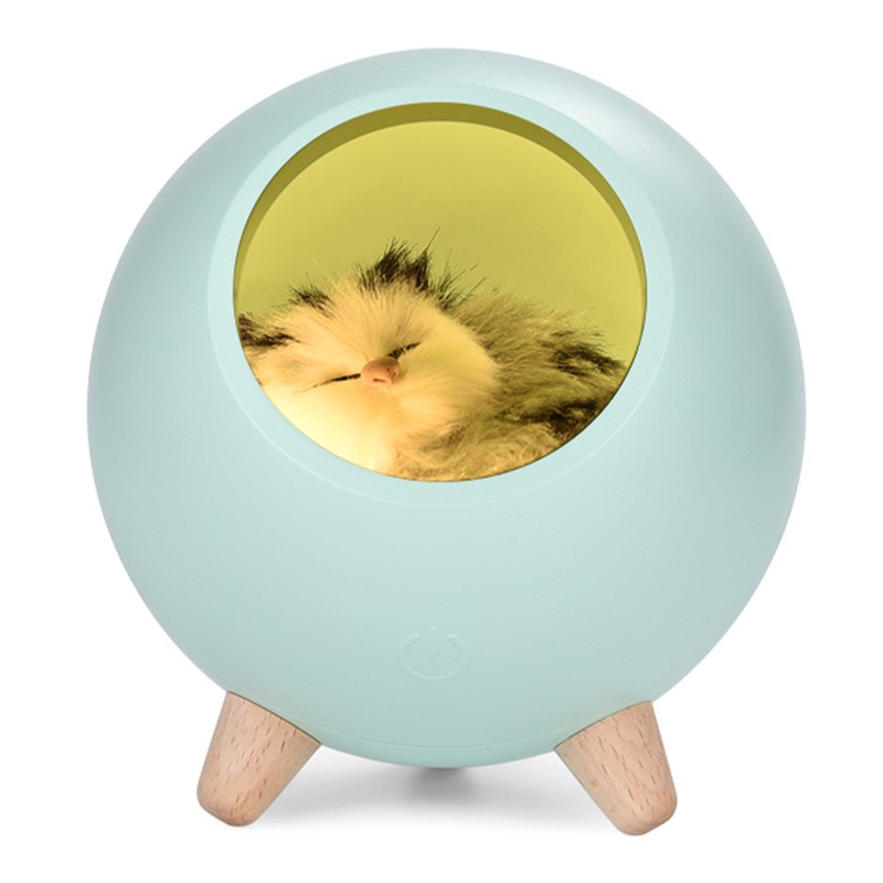 Mini Cute Kitten House Desktop LED Night Light Lamp Stepless