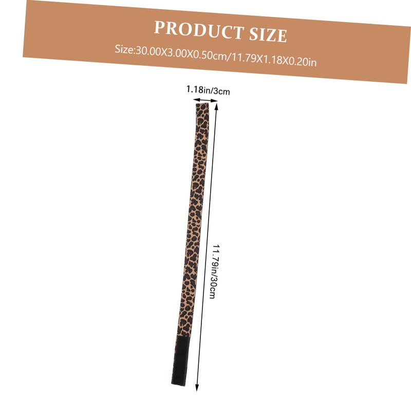 NOLITOY 2Pcs Adjustable Fixed Leopard Headbands for Wig Caps Elastic