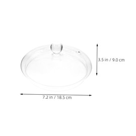 Mikinona High Borosilicate Glass Soup Pot Lid Cooking Lid Excellent Heat Resistance for Stew Noodle Pots