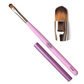 Zecca Nail Workshop Brush Gel Nail Nail Tool with Cap Gel Brush Single Item Gel Brush Self-Nail Gel Brush Nylon Nail Brush (Zecca Brush【Oval】)