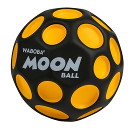 Waboba UV Moon Ball – Palla Super Rimbalzante con Colore Reattivo ai Raggi UV – Rimbalza Fino a 30 Metri – Produce Un Suono “Pop” all’Impatto – Gioco da Esterno per Bambini, Ragazzi e Adulti – Giallo