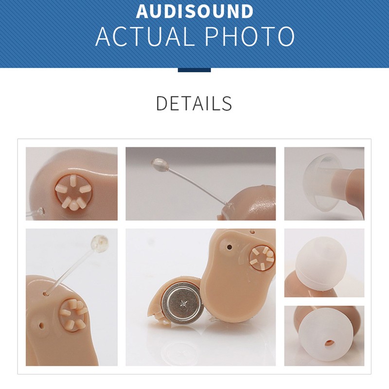 907 Ear Canal Headphones Hearing Aid Sound Amplifier Assist Mini