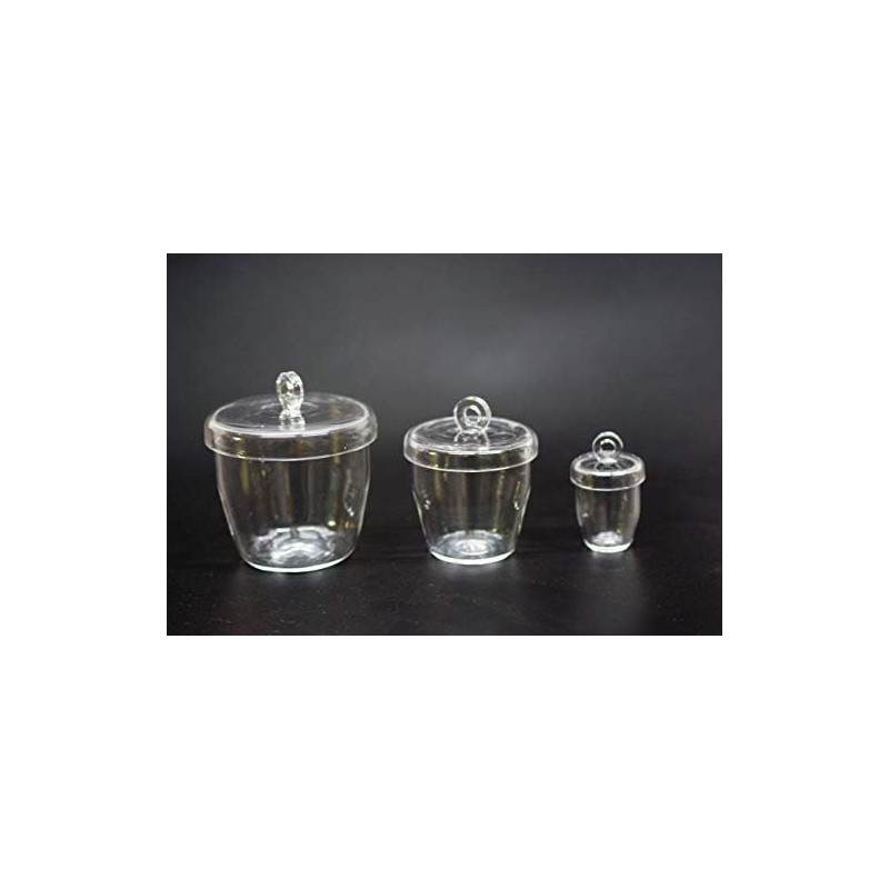 Quartz Crucibles Lab Crucible with Lids (10 ml, 50 ml,