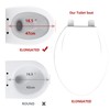 GarveeTech Enlongated Toilet Seat, Slow Close Toilet Cover Seat for