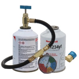 ZeroR®  Refrigerant Recharge Kit | 24" HD Can Tap Gauge | 8oz (2 Cans)