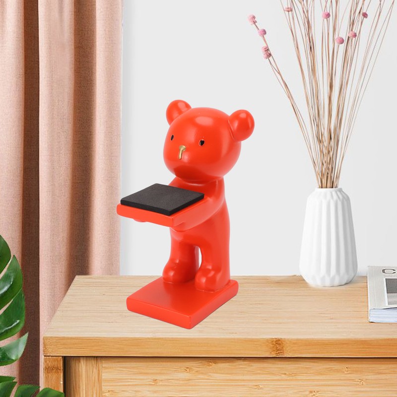 Bear Watch Stand Handcrafted Three Dimensional Modern Style Resin Watch