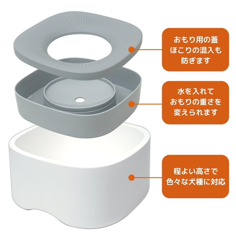 DOGPET Water Drinking Fountain, Spill Prevention, Water Bowl, Large Capacity,