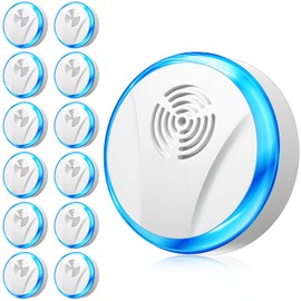 Qualirey 12 Pcs 2025 New Upgrade Ultrasonic Pest Control Repeller Electronic Spider Repellent Indoor Mice Traps Plug in for Home House Kitchen Garage Warehouse Bug Cockroach Mosquito Pest Control