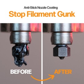 Slice Engineering Plastic Repellent Paint Repels Plastic & Prevents Buildup on the Nozzle | Get Enhanced Print Quality | Hassle-Free Application | Water-Based PTFE Nanosuspension (3 mL - 5 Pack)