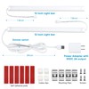 Litever Plug Under Cabinet Light Kit with Power Adapter, Dimmer,