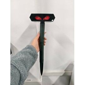 2025 Solar Nocturnal Animal Repeller Deer Repellent Outdoor with Red LED Light, Waterproof Cat Skunk Raccoon Fox Coyote Repellent Device Predator Lights for Yard Chicken Coop Farm Garden