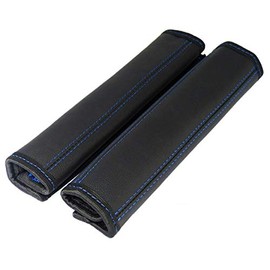 L&P Car Design GmbH 2 Piece Seatbelt Pads Protector Shoulder Pads Genuine Leather