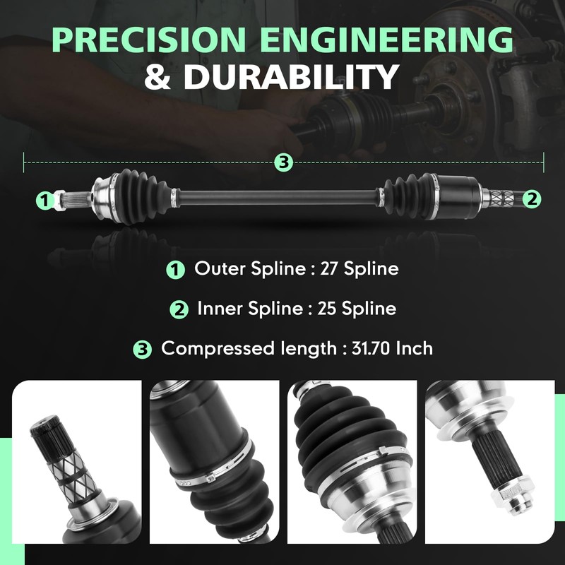 Front CV Axle Compatible with Subaru Outback Legacy Forester 2010-2014