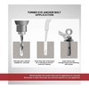 DOJA Industrial Extension Anchor Eye Bolt M6-8 Pack 10 Wall