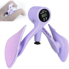 Adjustable Resistance Arm Exerciser, 5-35 lb, Electronic Counter, 360° Rotation (Purple)