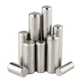 Yesallwas Knock Pin Parallel Pin Stainless Steel Dowel Pin Shelf Support Shelf Pin Shelf Dowel Pin Steel Pin (8 Sizes 150pcs M2 M3 M4 M5)