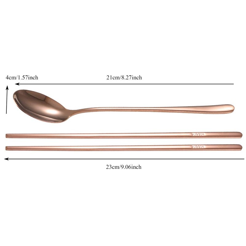 MOONMN Set of 2 Stainless Steel Spoons Pink