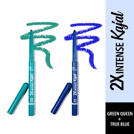 Blue Heaven Combo of Long Lasting Water Proof Soft Kajal (Blue) & Soft Kajal (Green)