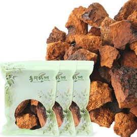 Donguihanjae 동의한재 최상품 100% 시베리아 러시아 차가버섯 1kg x 3개 Donguihanjae Premium 100% Siberian Chaga Mushroom 1kg x 3 pcs